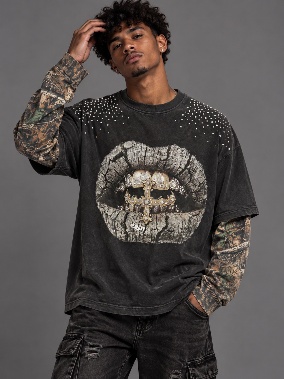 LONG SLEEVE CHROME KISS